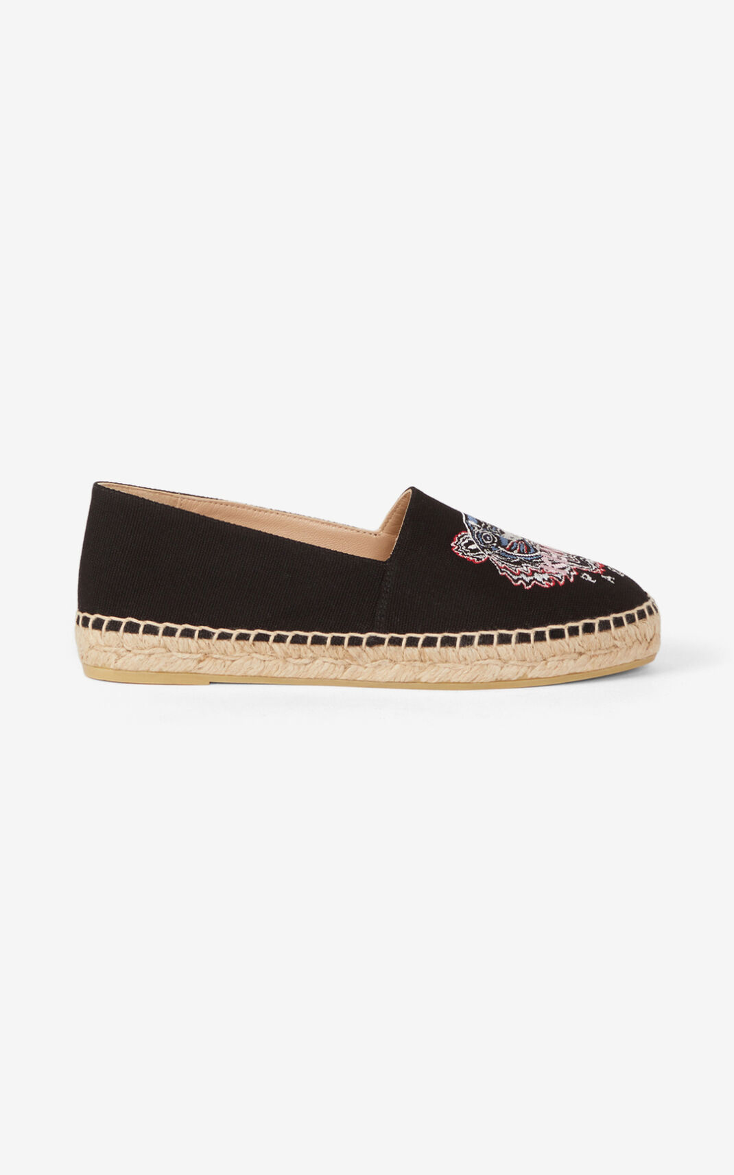 Kenzo Tiger canvas Espadrile Ženske - Crne - Hrvatska YHFDTA563